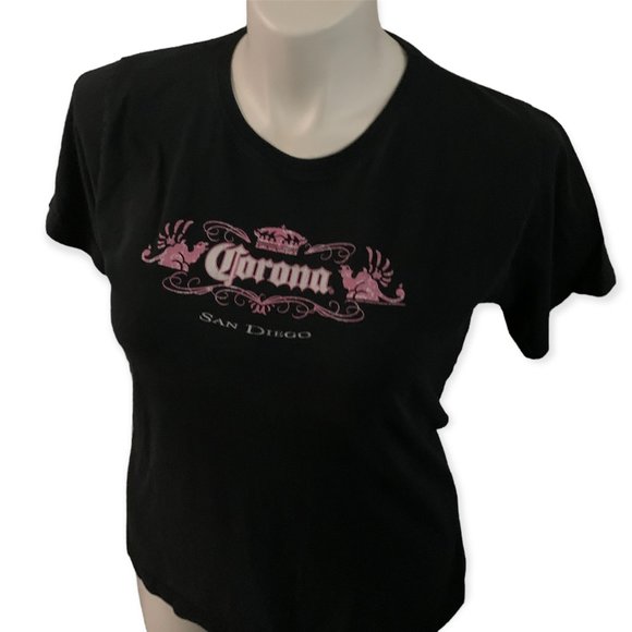 San Diego | Black Corona Short Sleeve Tshirt | Sz Large - Picture 3 of 8